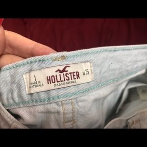 Hollister Shorts - Hollister Light Blue Washed Distressed Shorts Hollister Shorts - Hollister Light Blue Washed Distressed Shorts
